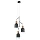 image 2 of Barham 3Lt Pendant - Grey & Copper Metal