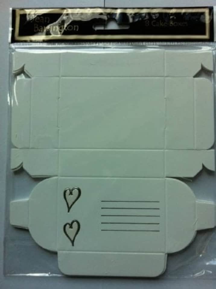 image 1 of Pack of 8 Quality Cake Favour Boxes (Various Designs) MADE IN THE UK