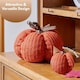 image 7 of Marco Paul 13cm Orange Plush Autumn Décor Pumpkin Halloween Decorations