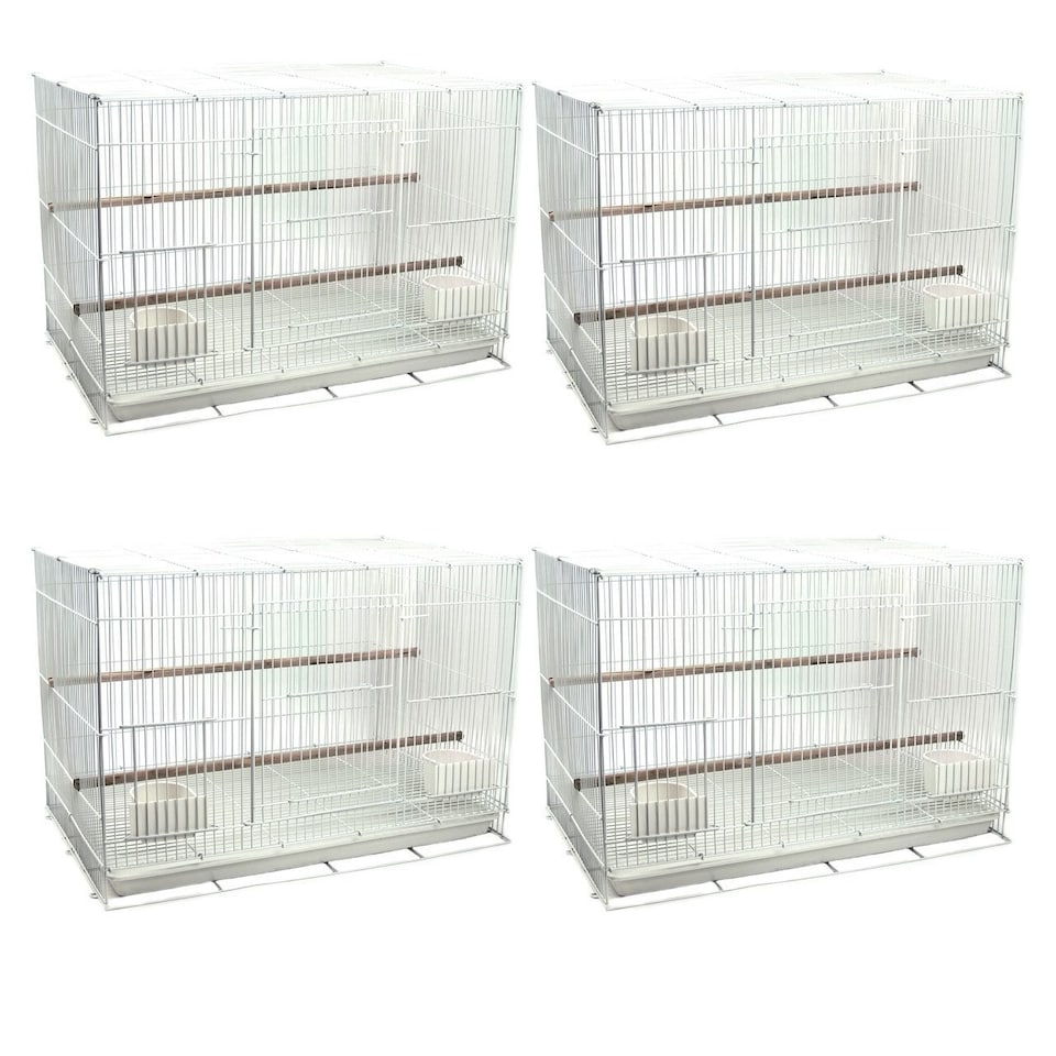 image 1 of Budgie Breeder Cages - Pack of 4 Sealey Wire Cages | Little Friends