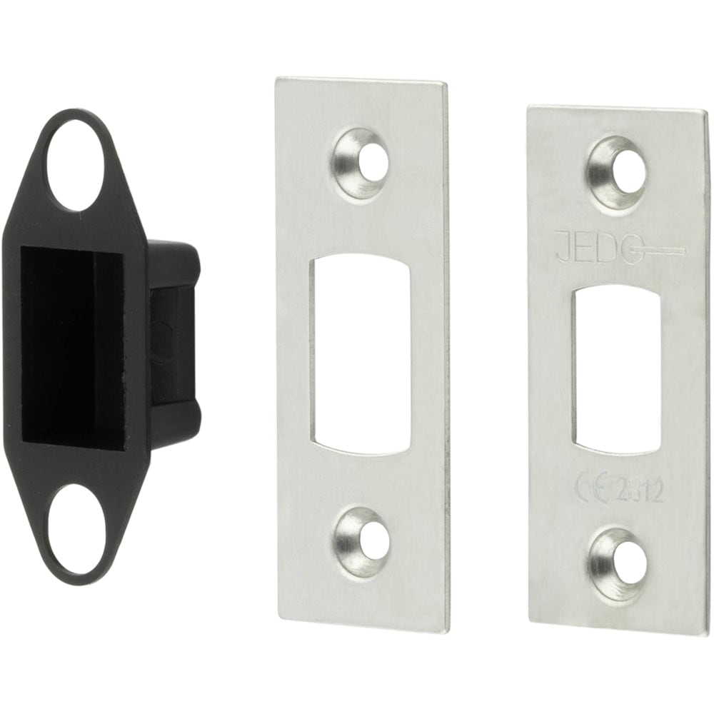 Durable Accessory Packs for Heavy Duty Tubular Deadbolts in Satin Stainless Steel - Door Bolt