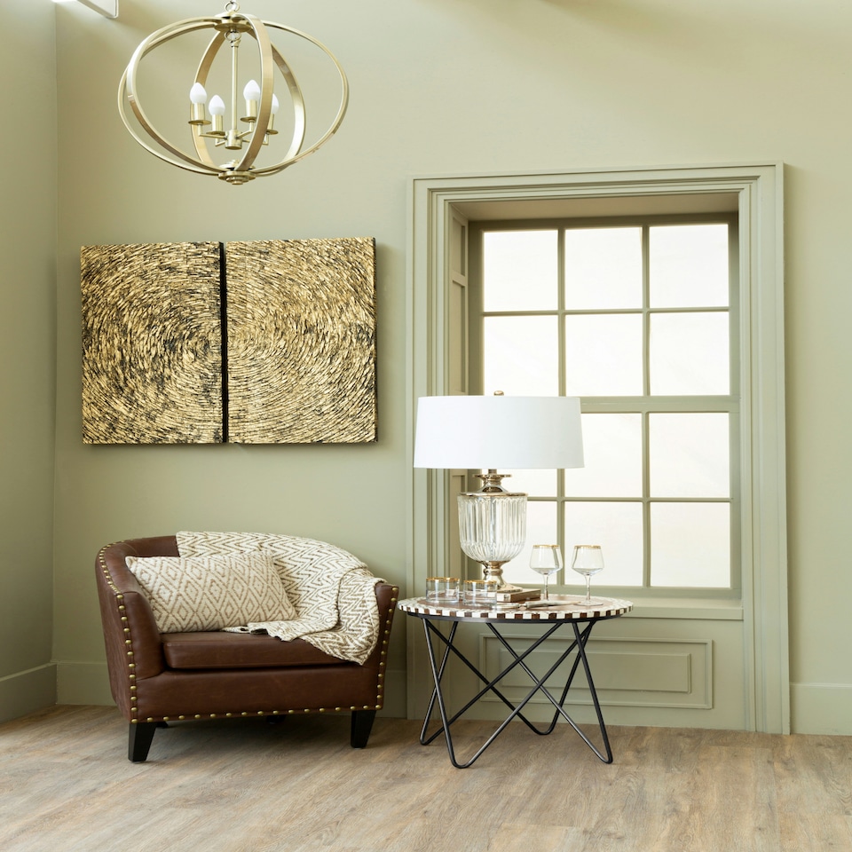 image 1 of Versatile Round Acacia Wood Side Table, Modern Design Round Side Table, Functional Modern Side Table Cream