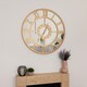 image 2 of Coniston Indoor Outdoor Mirrored Skeleton Wall Clock 80cm