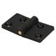 image 2 of Black Reinforced Nylon Plastic Hinge 38x67mm Italian Made Industrial Quality Black