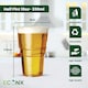 image 2 of ECONX 10oz Plastic Half Pint Cups Clear Reusable Beer Glasses For Pub Beach Parties 50pc
