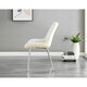 image 3 of Furniturebox 2x Pesaro Cream Velvet Silver Leg Luxury Dining Chairs