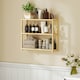 image 2 of HOMCOM 3-Tier Bamboo Adjustable Bathroom Storage Shelf, Natural