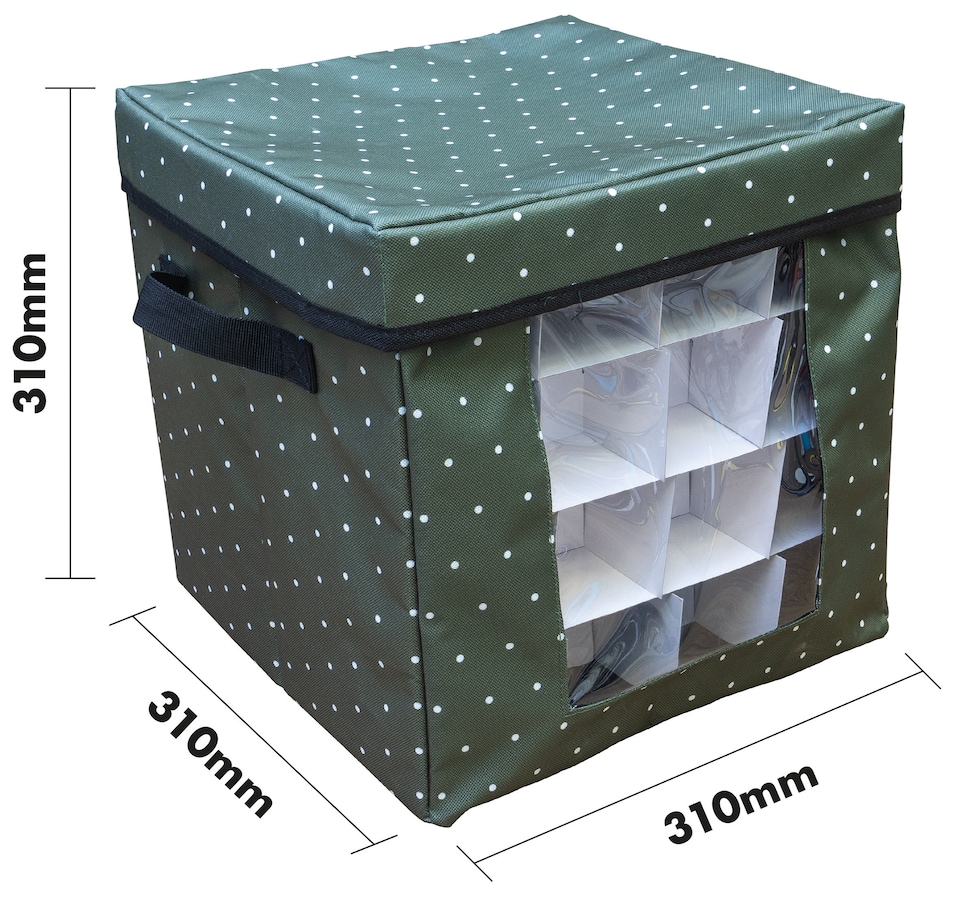 image 1 of Christmas Storage Box For Upto 64 Baubles
