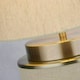 image 3 of Marriot Natural Hessian and Satin Nickel Table Lamp Cream