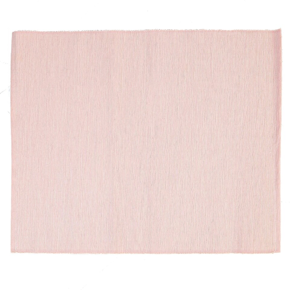 image 1 of Nicola Spring Cotton Fabric Placemats - Baby Pink - Pack of 6 | Pink | Pink