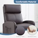 image 3 of MCC Direct Push Back Chair Faux Leather Reclining Pushback Armchair Sofa