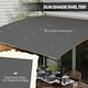 image 4 of Outsunny 3 x 4m Pergola, Lean to Garden Gazebo with UVResistant Canopy and Metal Frame, Outdoor Sun Shade Shelter for Porch, Patio, Deck, Grey