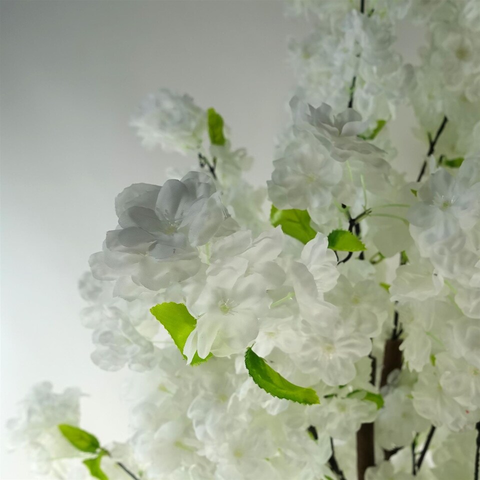 image 1 of 150cm Artificial White Blossom Tree