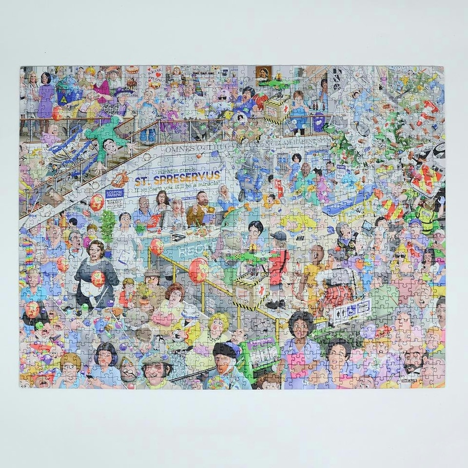 image 1 of Mike Jupp I Love Healthcare 1000 Piece Jigsaw Puzzle