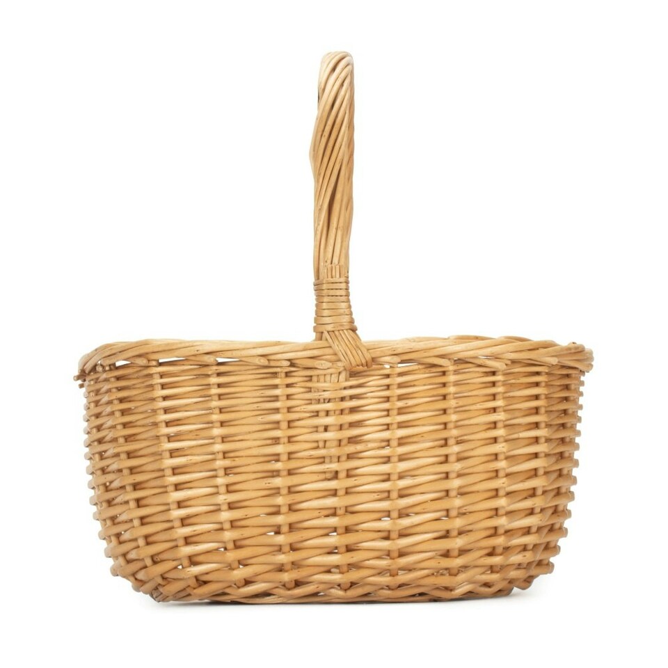 image 1 of Full Buff Willow Child's Shopping Basket Brown | Brown | One Size