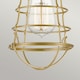 image 2 of Quoizel Mixon Semi Flush Ceiling Light Brushed Brass