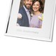 image 4 of 25th Anniversary 5x7 Silver Frame with Diamante Rings | Silver | One Size