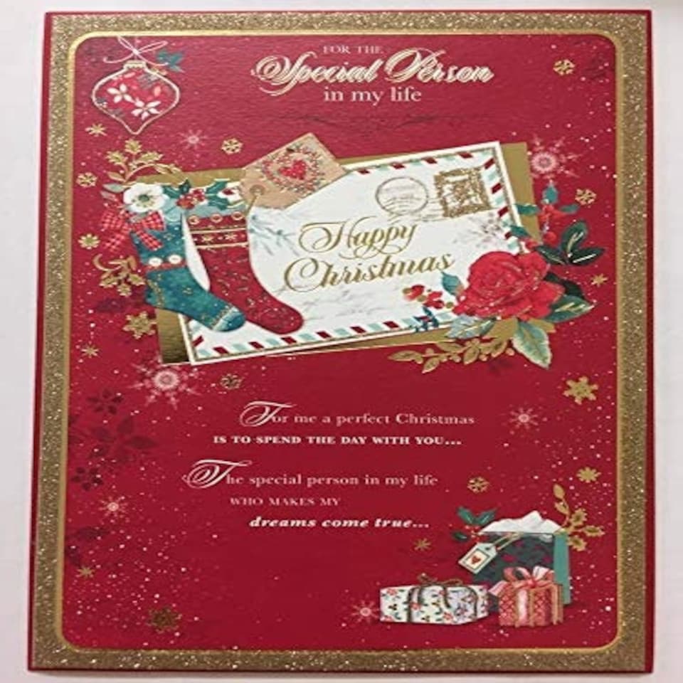 image 1 of TRADITIONAL SPECIAL PERSON IN MY LIFE NICE VERSE CHRISTMAS GREETING CARD