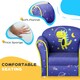 image 4 of AIYAPLAY Kids Armchair Toddler Sofa Chair Bedroom Playroom, Flamingo Blue