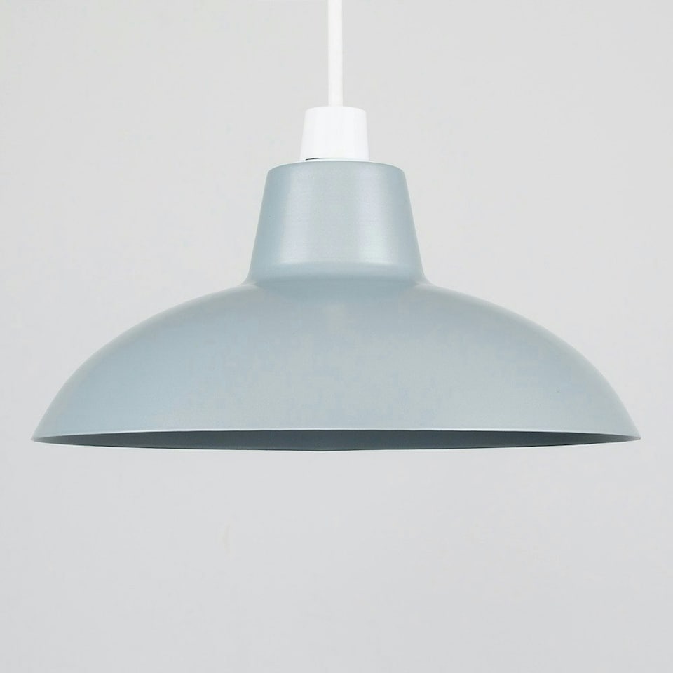 image 1 of ValueLights Retro Style Silver Metal Easy Fit Ceiling Pendant Light Shade