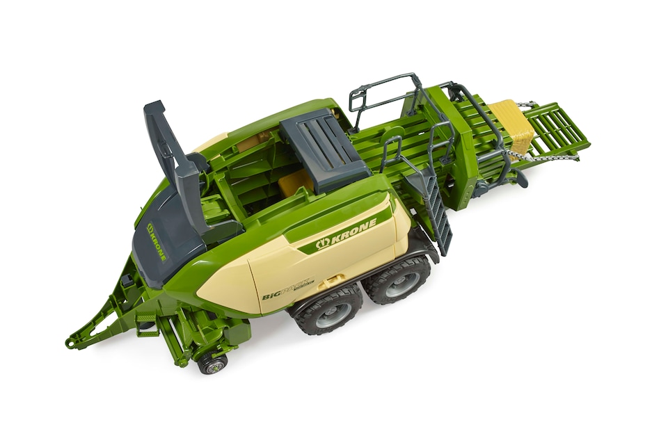 image 1 of Bruder Krone BiG Pack 1290 HDP VC with 2 square bales of hay Detailed Vehicle & Playset Model