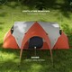 image 5 of Outsunny 3000mm Waterproof Camping Tent w/ Porch & Sewn in Groundsheet, Blue