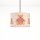 image 4 of CGC BLAKE 30cm Oatmeal Linen Pink Teddy Bear Children’s Lampshade