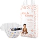 image 1 of Kim & Kimmy Nappies, Size 4, 9-14kg, 52 Pack, Funny Icons