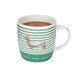 image 5 of KitchenCraft China 425ml Stripe Dog Barrel Shaped Mug Multi