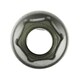 image 1 of 17mm 1/2" Dr Socket Super Lock Metric Shallow CRV Knurl Grip 6 Point TE798