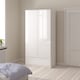 image 5 of Naia Wardrobe with 2 Doors 1 Drawer in White High Gloss