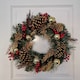 image 4 of 40cm Gold Dressed Christmas Wreath, Baubles, Pinecones and Berries
