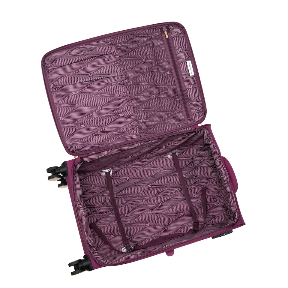 image 1 of IT Luggage Glimmering Amaranth Expandable 3pc Suitcase Set with TSA Lock Purple