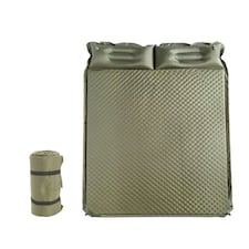 Alivio Camping Inflatable Sleeping Pad, Waterproof Inflating Sleeping Mat (Double, Olive Green) Green | Olive Green