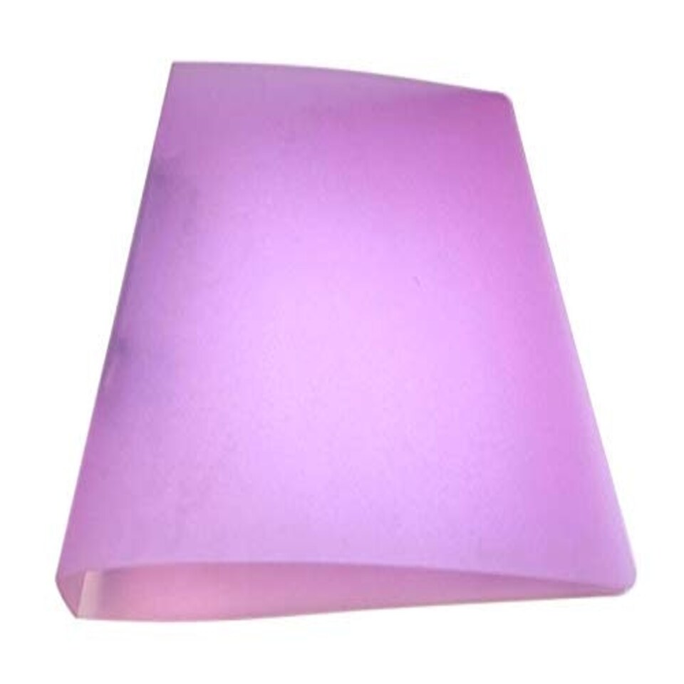 image 1 of Pack of 10 A5 Slim Pink Translucent Ringbinders by Janrax