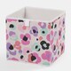 image 4 of OHS 4 Pack Folding Storage Leopard Print Cubes Space Saving Home Bedroom Clothes Toy Organiser Multi