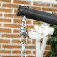 image 8 of Outsunny PE Hanging Swing Chair w/ Thick Cushion, Patio Hanging Chair, Black 