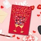 image 6 of Words 'n' Wishes Valentine Day Card to The One I Love on Valentine's Day, 23.5 x 16.5 cm, Red