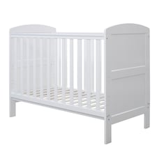 Coleby Mini Cot Bed - Adjustable Base with 3 Heights, Space-Saving Design, Suitable from Birth to Approx. 4 Years