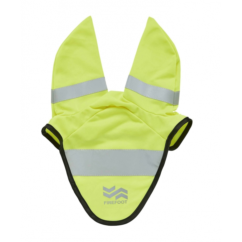 image 1 of Firefoot Reflective Horse Ear Bonnet - Yellow - Cob