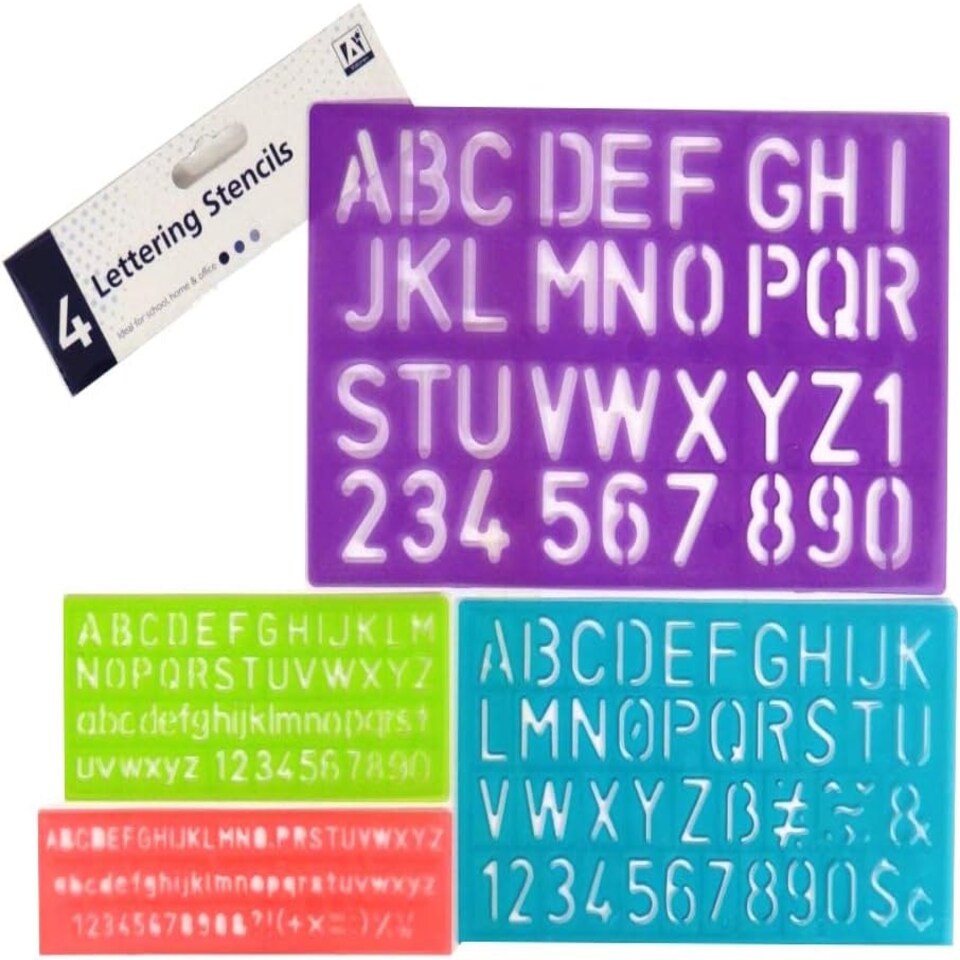 image 1 of Lettering Stencils lst4