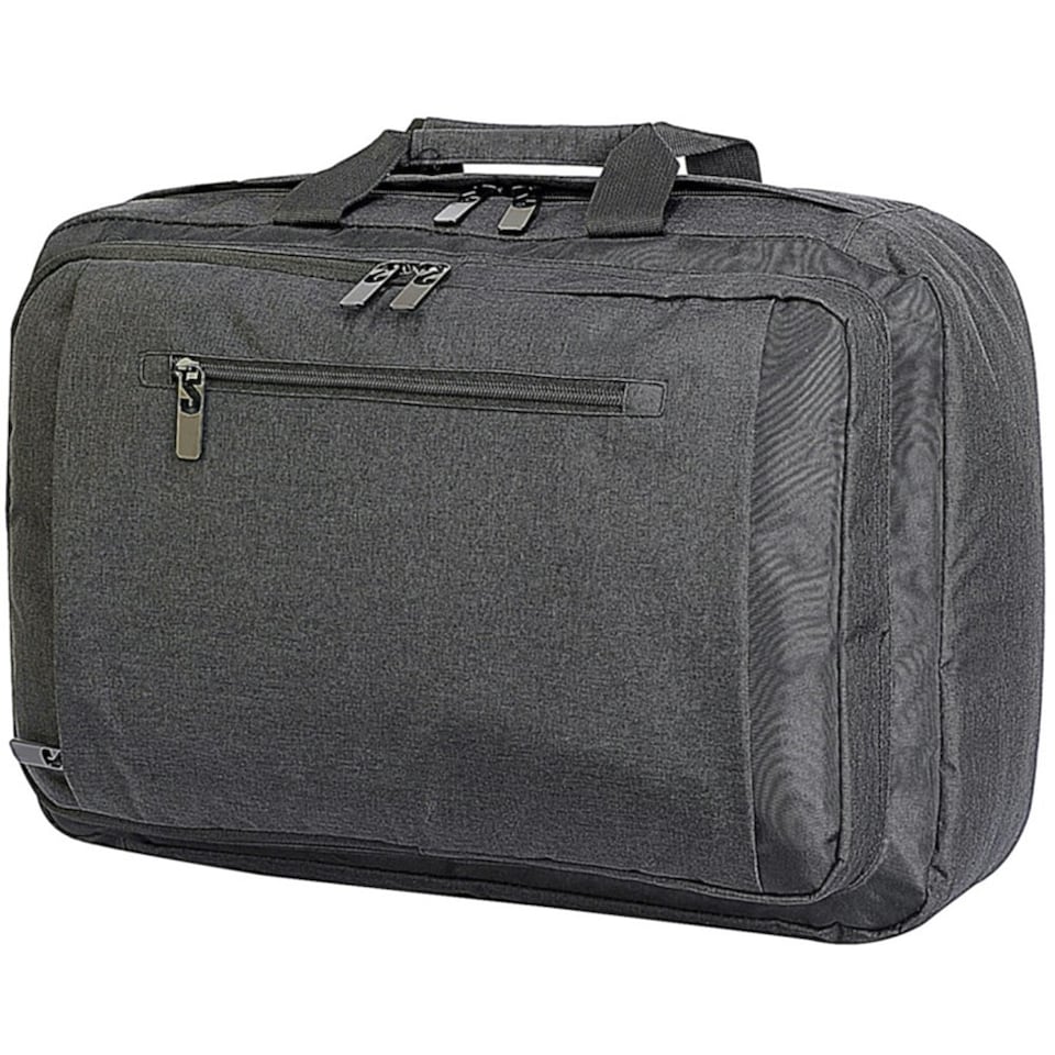 image 1 of Shugon Bordeaux Laptop Briefcase - Dark Grey/Black - One Size