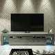 image 6 of TV Unit 200cm Grey Gloss Doors Grey Matt Frame Modern Media Cabinet Grey