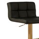 image 5 of Interiors by Premier Elegant Design Quilted Bar Stool, Comfort And Stable Counter Stool, Height Adjustable Contemporary Bar Stool