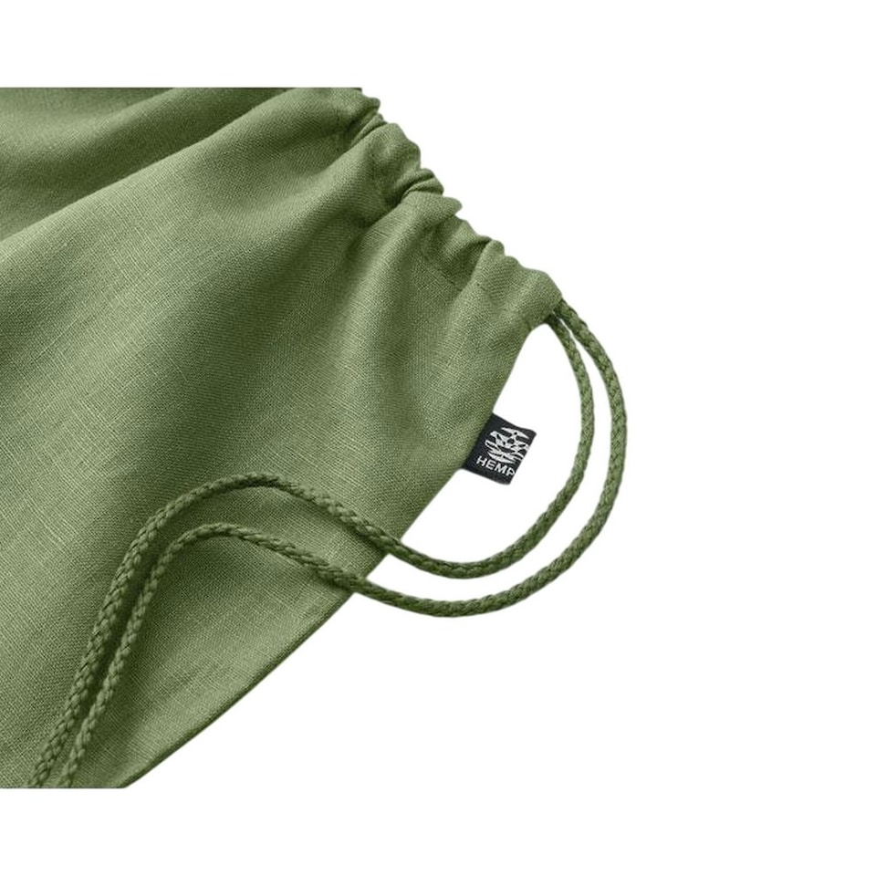 image 1 of MidOcean Naima Hemp Drawstring Bag - Green - One Size Green