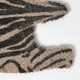 image 2 of Homescapes Zebra Shaped Coir Animal Print Non-Slip Doormat