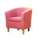 image 1 of Alderwood Fabric Tub Chair - Pink