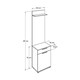 image 3 of Adore White Hall Stand with Drawer, Hooks & Shoe Cupboard - Entryway Organiser White