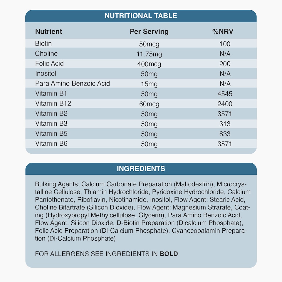 image 1 of Zipvit Super Strength B Complex, Energy, Immunity & Mental Performance Support, 120 Vegan Tablets, 4-Month Supply