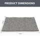 image 2 of Non Slip Bath Mat Water Absorbent Shower Mats Machine Washable Bathroom Rug, Grey | Grey